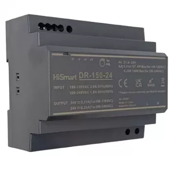 HISMART DR-150-24 DIN Rail Toiteplokk 24V 6.25A 150W