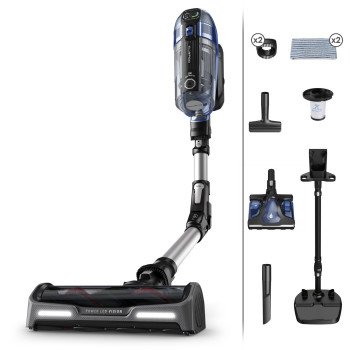 Rowenta X-Force Flex 14.60 Auto Docking juhtmeta pulstolmuimeja RH99C3 - sinine/alumiinium, 32.4V, 70min tööaeg, Aqua pea, LED Vision