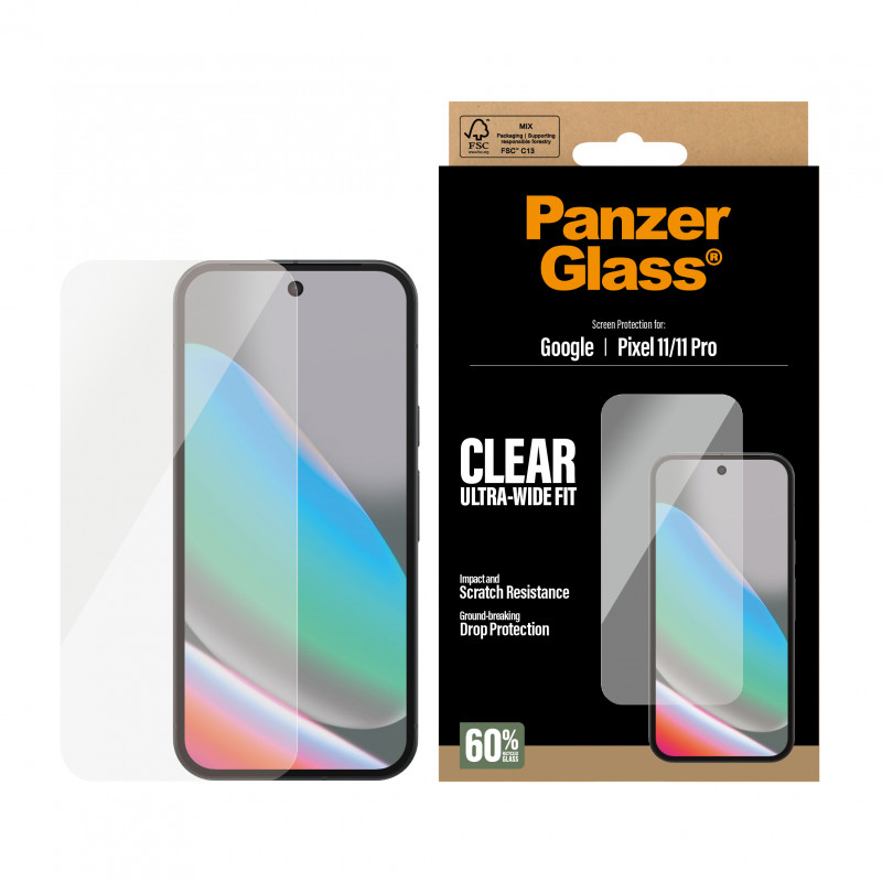 PanzerGlass Ultra-Wide Fit ekraanikaitse Google Pixel 11 / 11 Pro jaoks