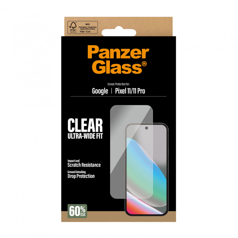 PanzerGlass Ultra-Wide Fit ekraanikaitse Google Pixel 11 / 11 Pro jaoks