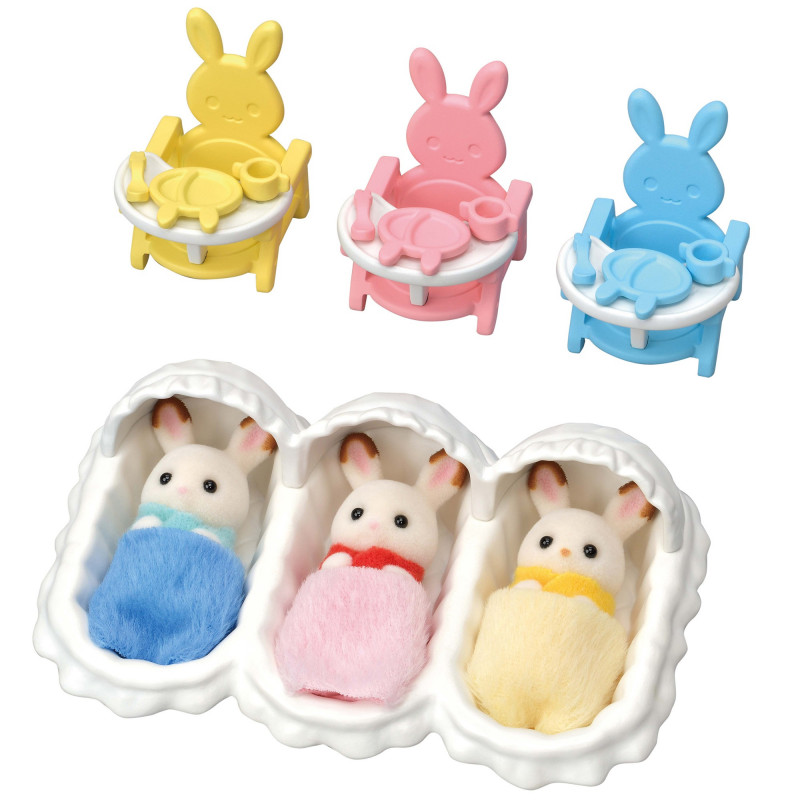 Sylvanian Families Triplets Starter Set - Beebihoolduse tarvikute mängukomplekt