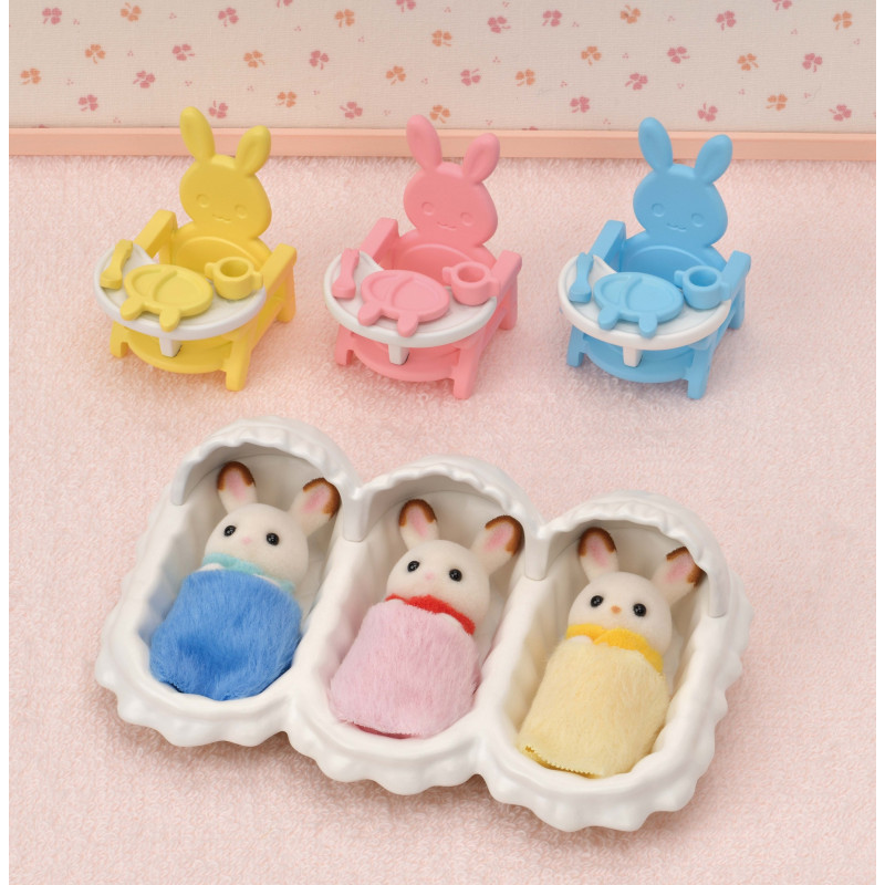 Sylvanian Families Triplets Starter Set - Beebihoolduse tarvikute mängukomplekt