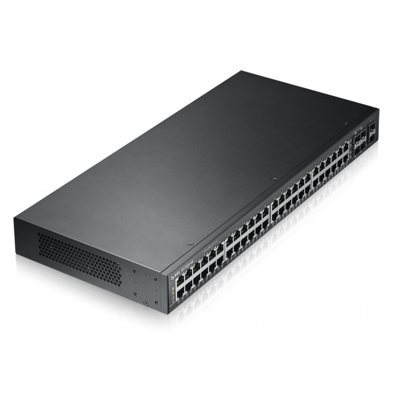 ZyXEL GS1920-48 48 pordiga Gigabit nutikas hallatav lüliti, 4 SFP üleslingi ja PoE+ (375W)