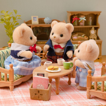EPOCH Sylvanian Families Biscuit Bear Family - 4 kollektsioneeritavat kujukest