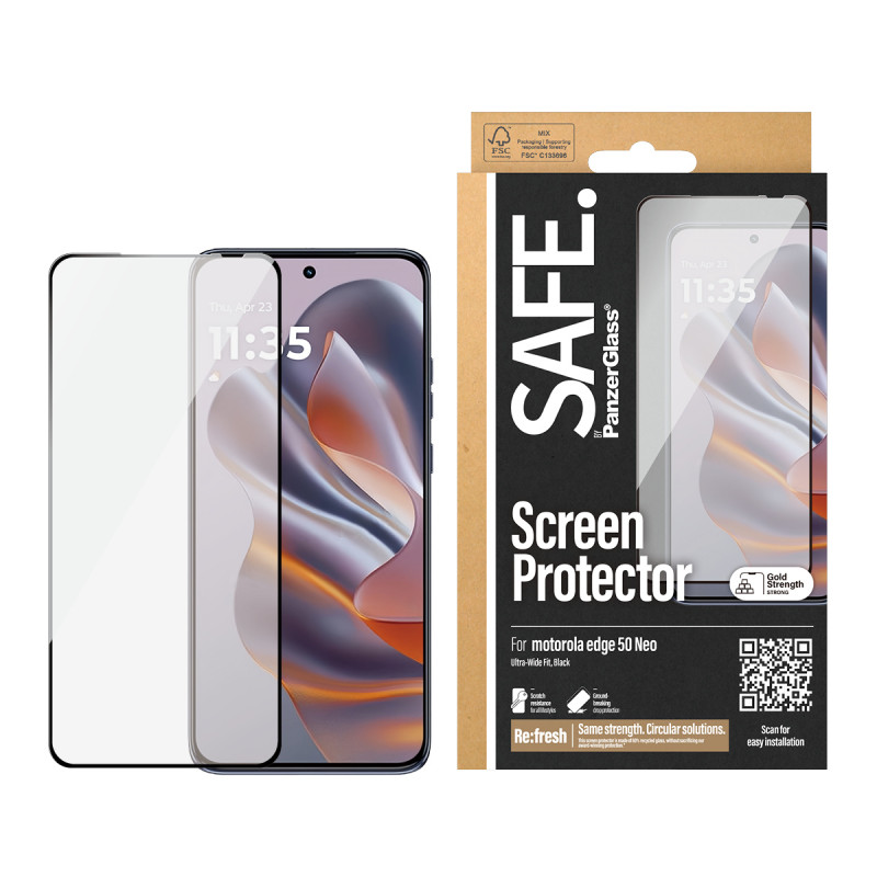 SAFE by PanzerGlass Motorola Edge 50 Neo ekraanikaitse Ultra-Wide Fit SAFE95985