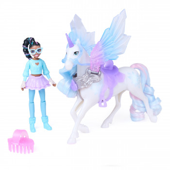 Spin Master Unicorn Academy Wing Magic Layla ja Glacier mängukomplekt