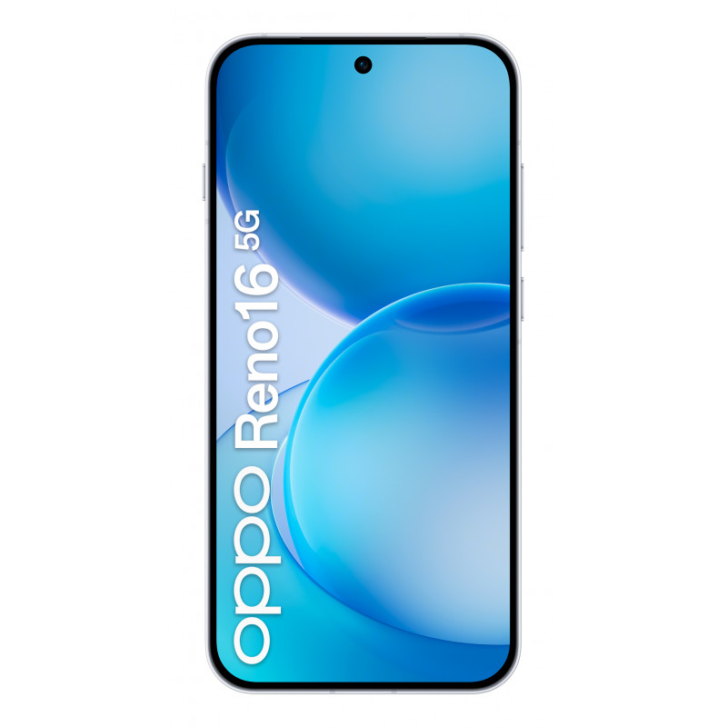 OPPO Reno16 5G 8GB RAM 512GB Salvestusmaht 6,7-tolline AMOLED 120Hz ekraan 50MP OIS kolmikkaamera 80W kiirlaadimine Valge