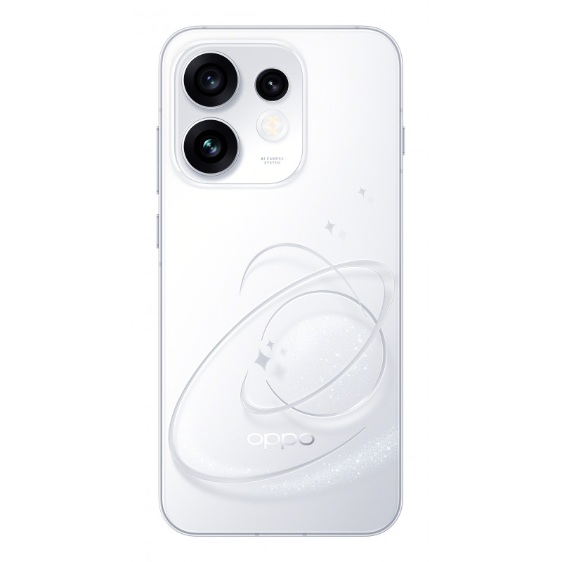 OPPO Reno16 5G 8GB RAM 512GB Salvestusmaht 6,7-tolline AMOLED 120Hz ekraan 50MP OIS kolmikkaamera 80W kiirlaadimine Valge