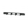 Intellinet 204279 19 inch 1U Rack-kaablikorraldaja 4 konksuga, 48 mm sügavus, must