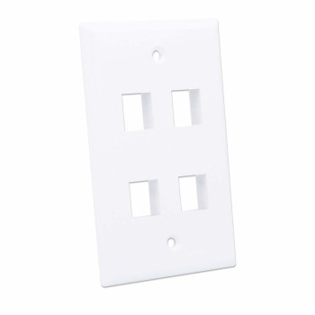 Intellinet 163316 pinnakinnituskarp 4 Keystone-moodulile, valge