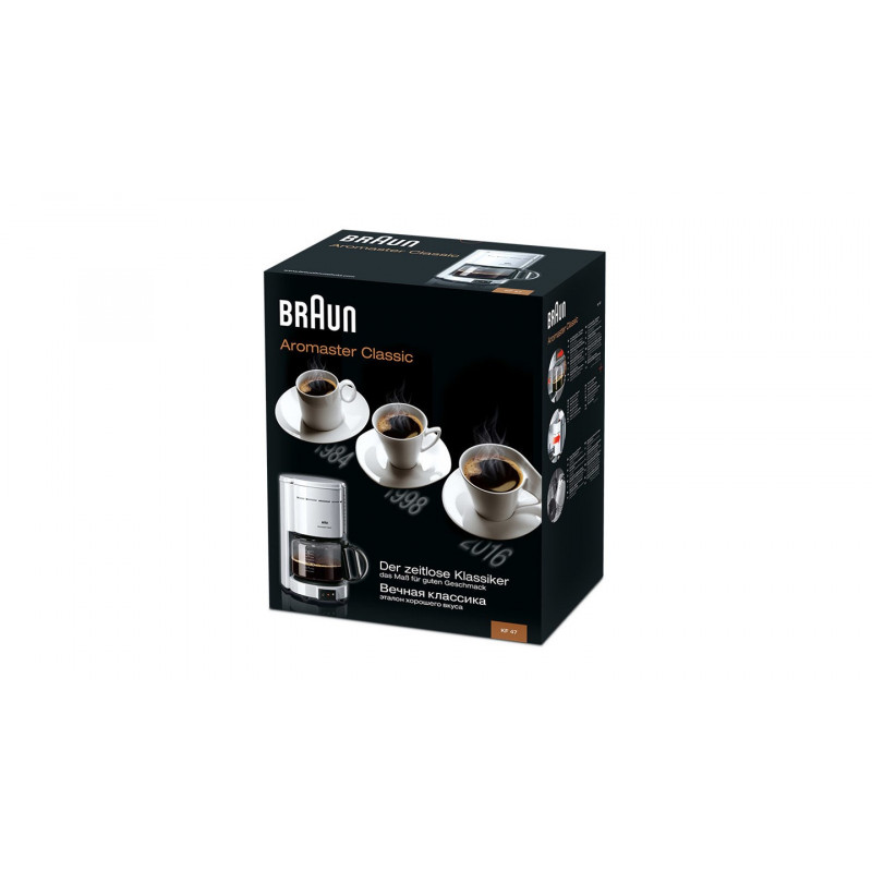 Braun KF 47/1 WH filtrikohvimasin, 1000 W, valge