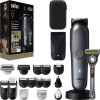 Braun AIO 9540 All-in-One stiilikomplekt, märg- ja kuivhabemeajaja ning trimmer, 60 min tööaeg, 7 kinnitust, must