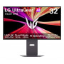LG UltraGear Evo AI 32GX870B-B 31,5 inch Tandem OLED mängumonitor, 4K 240Hz / FHD 480Hz, HDR500, USB-C 90W