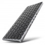 AXAGON HMC-KB-GE USB-C 5Gbps klaviatuur 9-in-1 jaoturiga, Saksa paigutus, HDMI 4K, Gigabit Ethernet, 100W PD, kaardilugeja, must