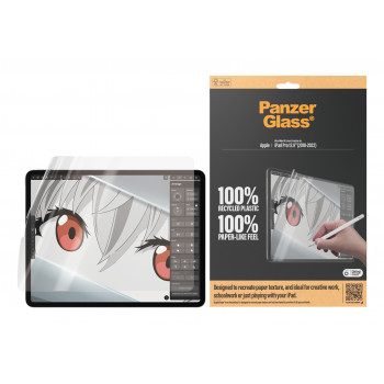 PanzerGlass GraphicPaper ekraanikaitse iPad Pro 12.9-tolline (2018-2022) Pimestusvastane, ümbrisesõbralik, antibakteriaalne