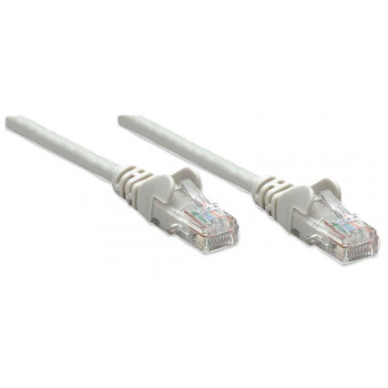 Intellinet Cat6 U/UTP Patch-kaabel, 1,5 m, hall, Snagless, vask, 1 Gbps