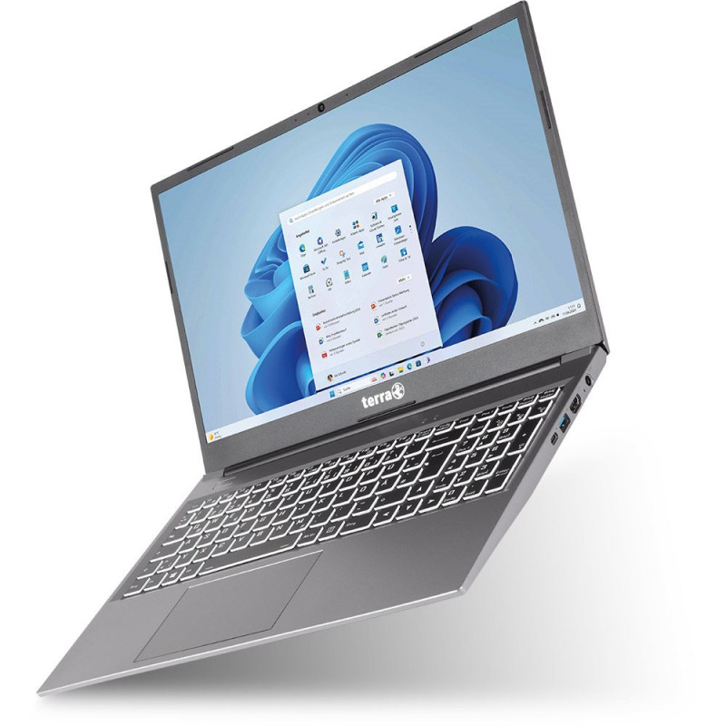 WORTMANN AG TERRA MOBILE 1517R US - 15,6 inch Full HD IPS sülearvuti, Intel Core i5-1135G7, 8GB RAM, 250GB SSD, Windows 10 Pro, Wi-Fi 6, must