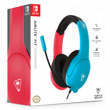 Turtle Beach Airlite Fit juhtmega mängukõrvaklapid - neoonsinine ja punane TBS-8002-25