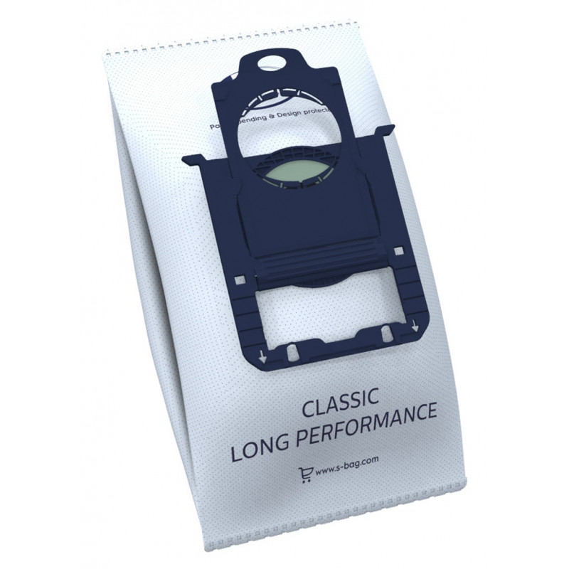AEG GR201SM s-bag Classic Long Performance tolmuimeja tolmu­kotid, 8-pakk, sinine/valge, VX4 seeria jaoks 900 168 824
