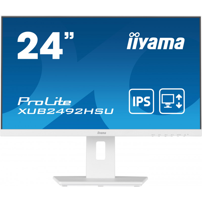 Iiyama ProLite XUB2492HSU-W5 23,8-tolline Full HD IPS monitor USB-hubiga ja reguleeritava kõrgusega alusega