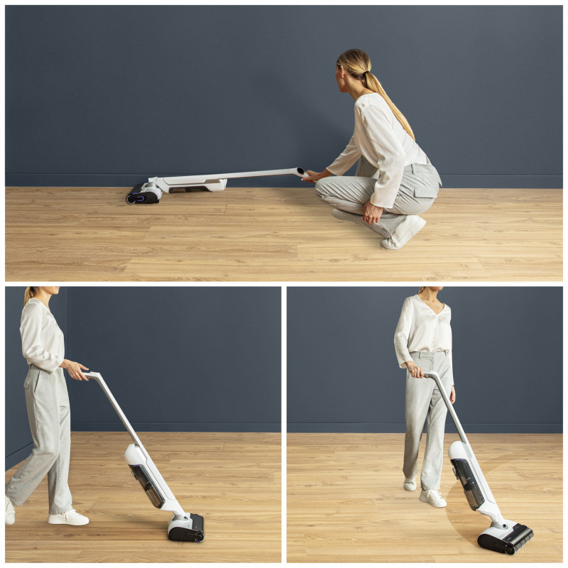 Rowenta GZ7540 X-Clean 10 juhtmeta märg- ja kuivtolmuimeja, 60 min tööaeg, isepuhastuv ja isekuivav, LED-ekraan, 3 režiimi, 0,9 L puhta vee paak