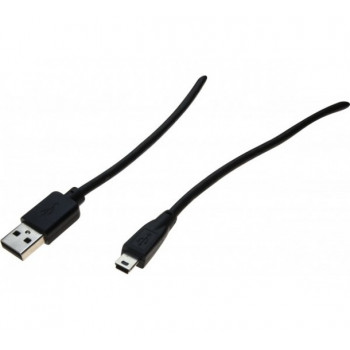 EXERTIS CONNECT Mini USB 2.0 kaabel, USB-A isane Mini-B 5-kontaktilisele isasele, 1,0 m, must 532516