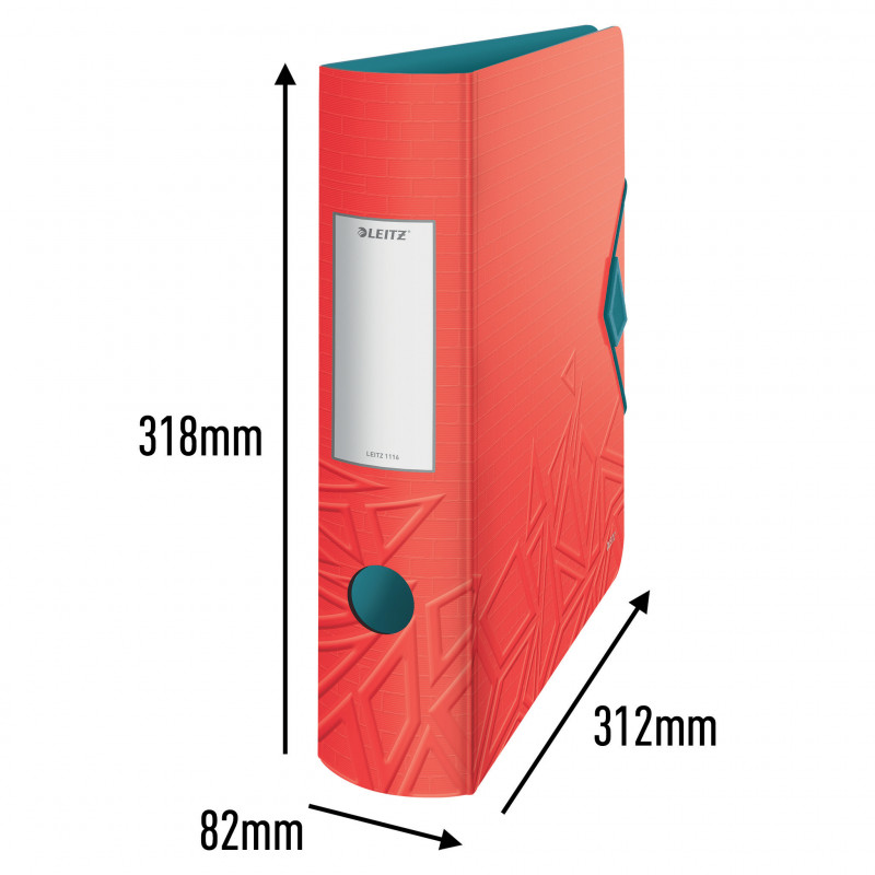 LEITZ Active Urban Chic kaustik A4 82 mm helesinine polüvaht Duo-Optik ümardatud seljaga (1116-00-20)