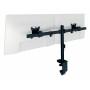 LEITZ Ergo Slim kahe monitori kinnitus, lauaklambriga, must, 2 monitorile 17 inch-32 inch, VESA 75/100, 8 kg käe kohta, gaasivedru kõrguse reguleerimine, kallutamine/pööramine/keeramine, kaablihaldus 61640095