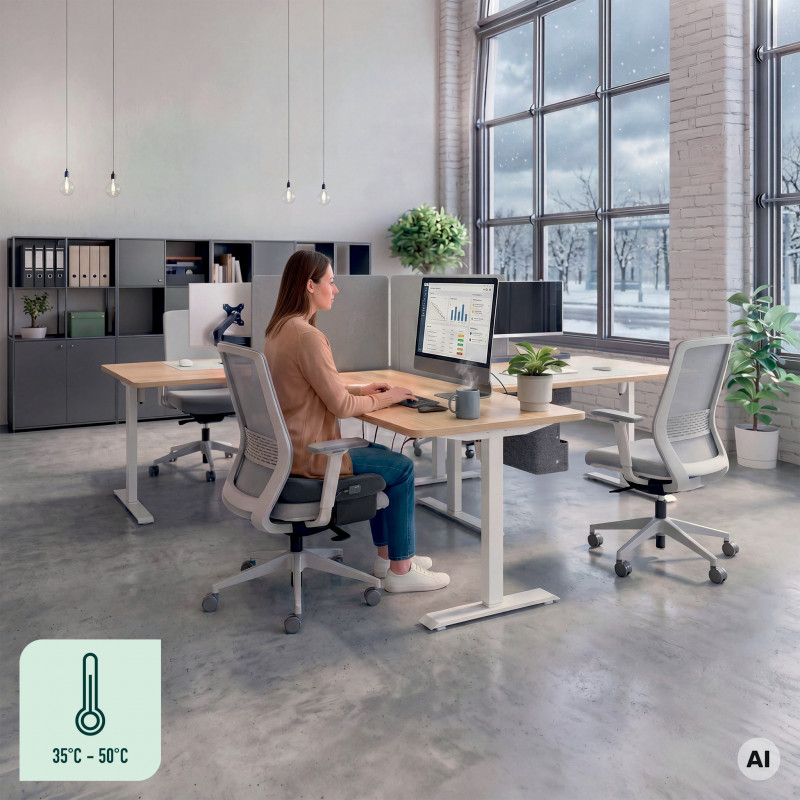 LEITZ iComfi Ergo kuumutatav istmepatja tumehall 51920089