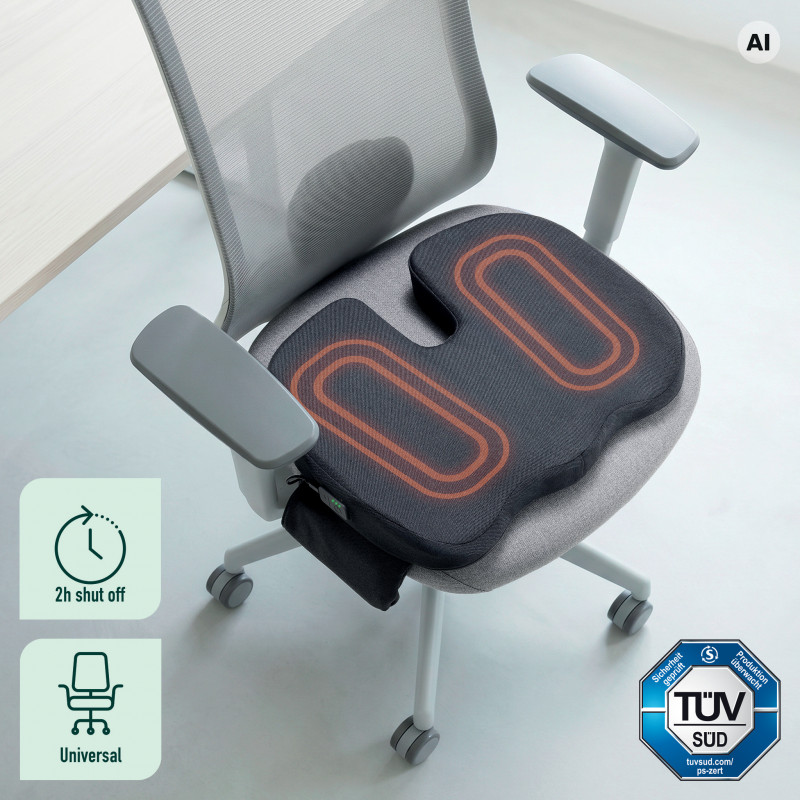 LEITZ iComfi Ergo kuumutatav istmepatja tumehall 51920089