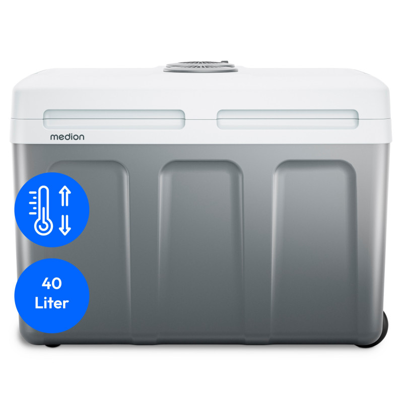 MEDION MD13102 TC45 termoelektriline külmik 40L hall - jahutab ja soojendab, 12V/220-240V/5V USB 50078386
