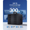 ICY BOX IB-3710-C31 10-kohaline USB 3.2 Gen 2 JBOD korpus 2,5-tollistele/3,5-tollistele SATA HDD/SSD-ketastele, üksikrežiim, USB-C–C-kaabel, 200 W toiteplokk, must