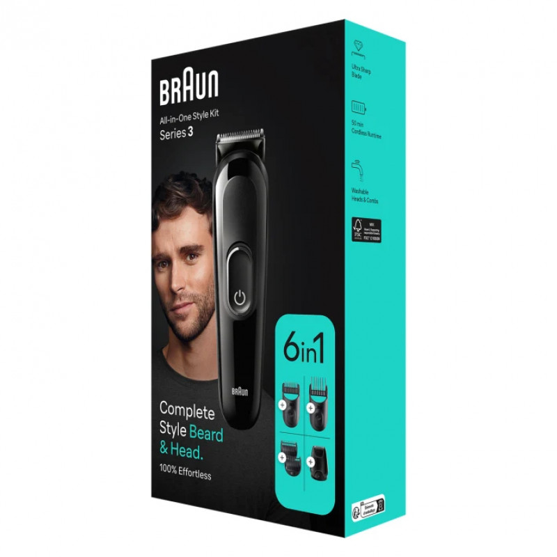 Braun All-in-One Style Kit MGK3420 multigrooming komplekt, täppistrimmer habe ja juustele 4210201446774