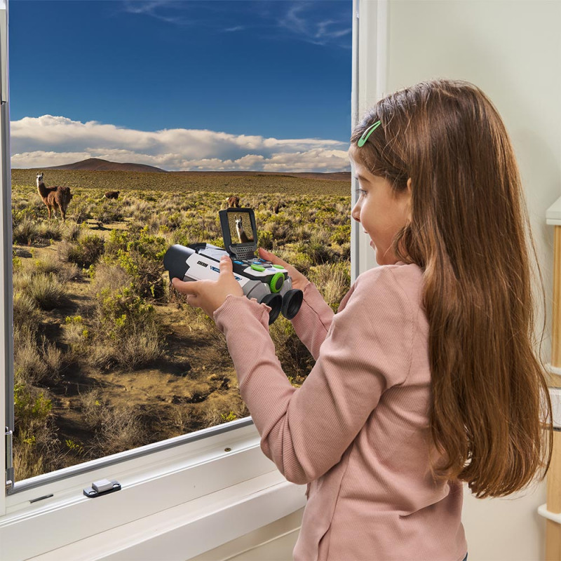 VTech interaktiivne videobinokkel | 2,4-tolline värviline LCD-ekraan, 2x optiline ja 4x digitaalne suurendus, 5MP fotod, mängud, roheline/must (80-6168604)