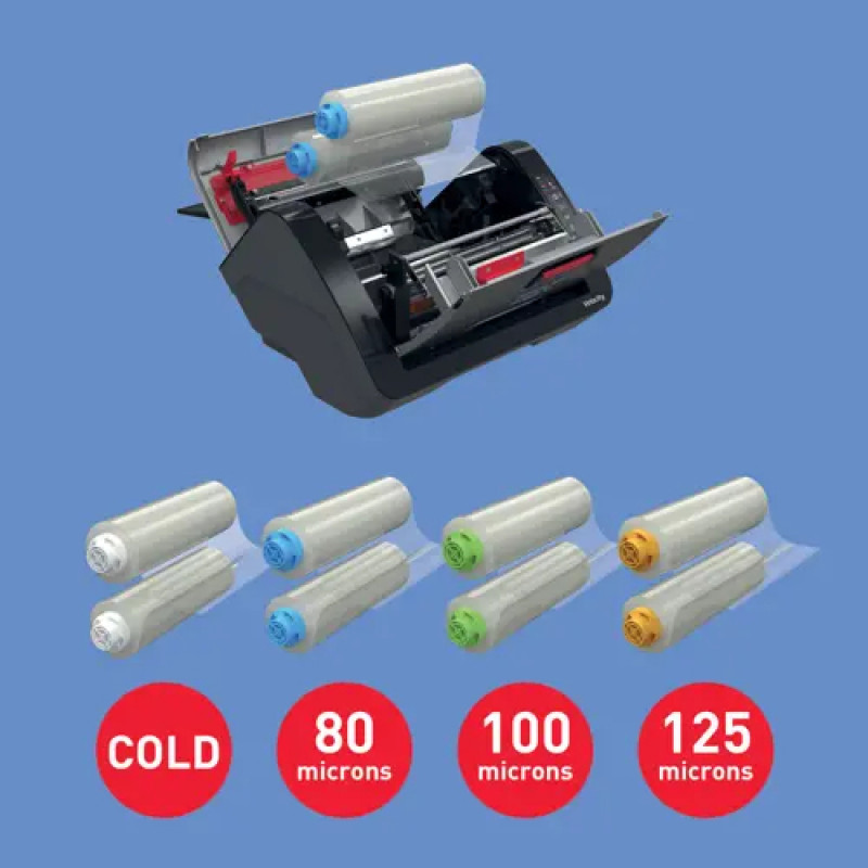 GBC Velocity A4 lamineerimismasin komplektis 10 taskuga, kuumlamineerimine, 2 rulli, ummistusvastane, must 4410076
