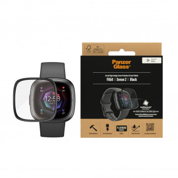 PanzerGlass ekraanikaitse Fitbit Sense 2 jaoks, must PanzerGlass 3667