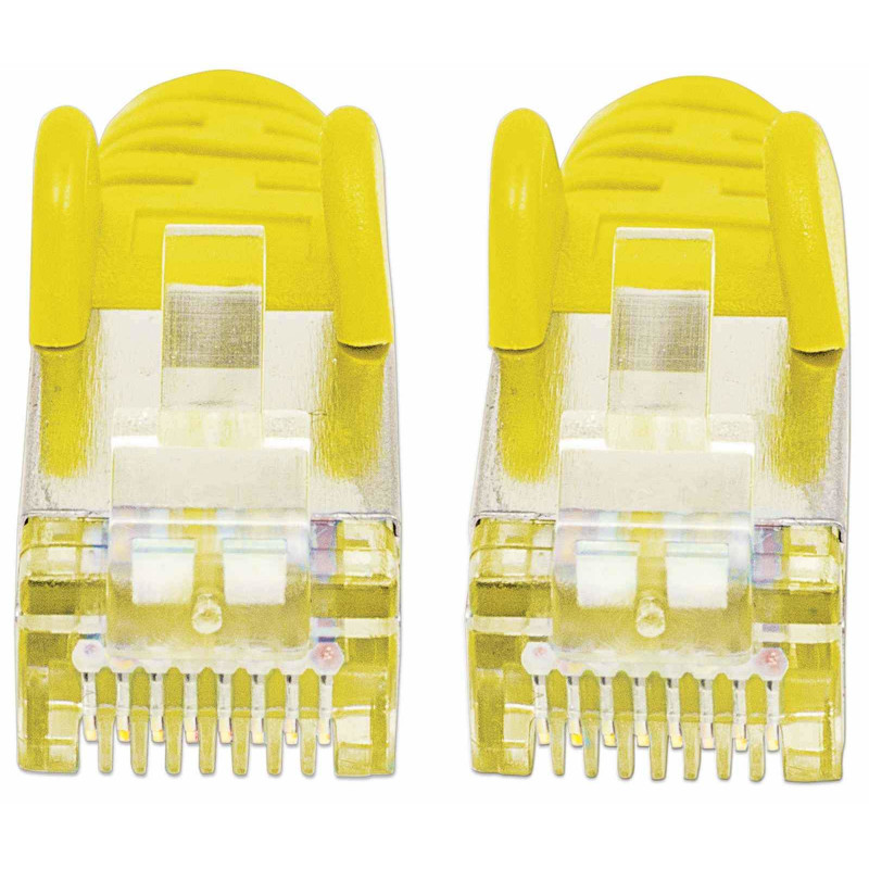 Intellinet suure jõudlusega Cat.7 SFTP võrgupatch-kaabel, 15 m, RJ-45 isane - RJ-45 isane, kollane, halogeenivaba, tõmbevaba 741125
