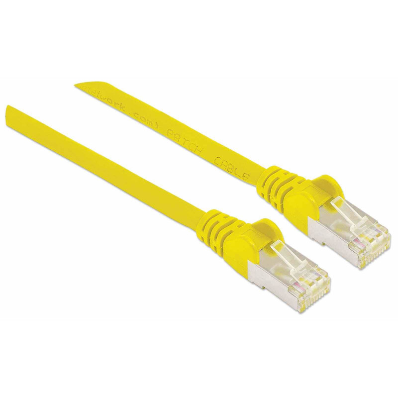 Intellinet suure jõudlusega Cat.7 SFTP võrgupatch-kaabel, 15 m, RJ-45 isane - RJ-45 isane, kollane, halogeenivaba, tõmbevaba 741125