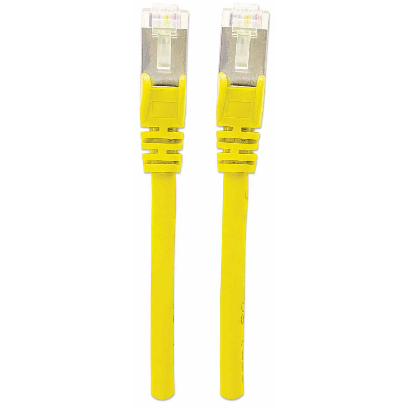 Intellinet suure jõudlusega Cat.7 SFTP võrgupatch-kaabel, 15 m, RJ-45 isane - RJ-45 isane, kollane, halogeenivaba, tõmbevaba 741125