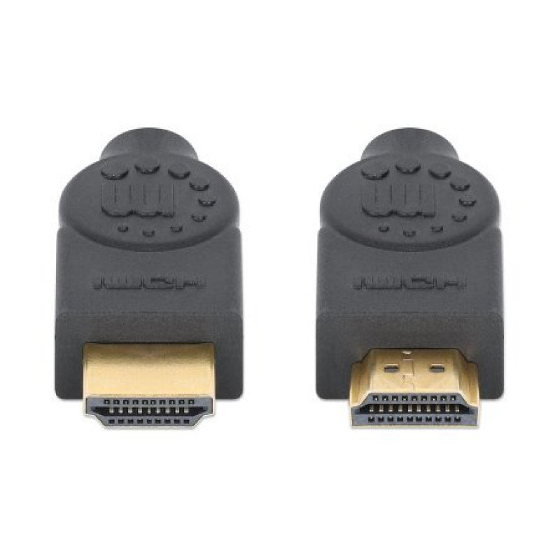 MANHATTAN CL3 4K@60Hz kiire HDMI-kaabel Ethernetiga, 8 m, seina sisse paigaldatav, HDR, kullatud pistikud, topeltvarjestus, must (356985)