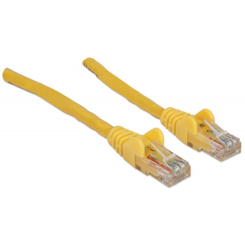 Intellinet Cat6 UTP paigalduskaabel, 2 x RJ45, valatud kaitsekate, 15,0 m, kollane (342407)
