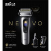 Braun NEVO 17000cc elektriline pardel Clean&Charge Stationiga, 5 režiimi, 360° pea, kroom/hõbe 349659