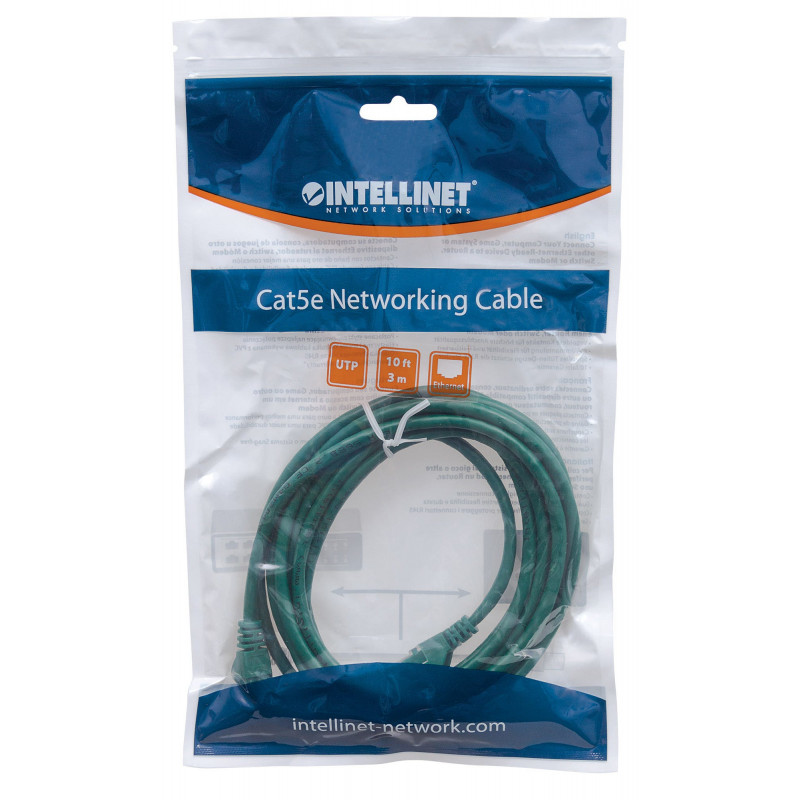 Intellinet Cat6 UTP paigalduskaabel, 2 x RJ-45, valatud, 15,0 m, roheline (342537)