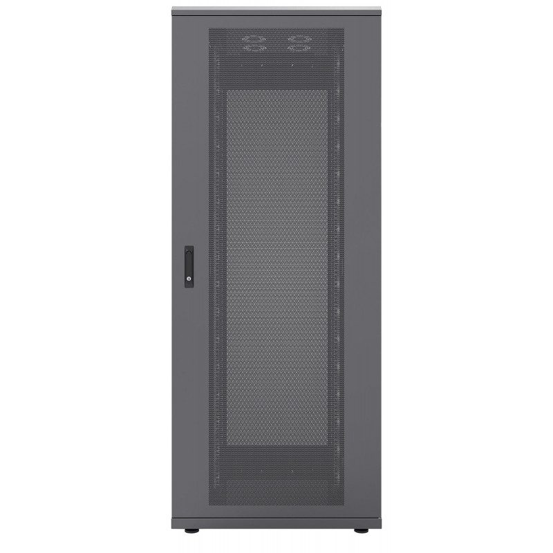 Intellinet 42U 19 inch võrgukapp, must RAL 9005, 600x1000mm, lukustatav klaasist esiuks 713733