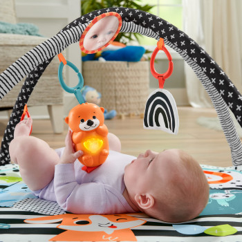Mattel beebi aktiivsustrenn koos mängukaarega, tuled ja muusika, mängumatt/kaar (HBP41)