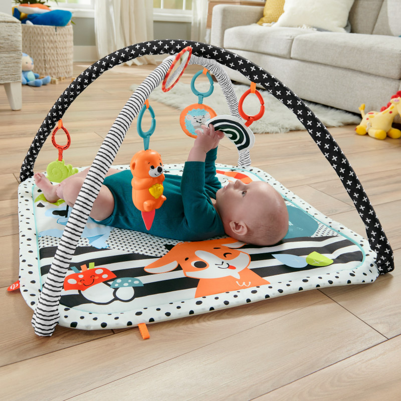 Mattel beebi aktiivsustrenn koos mängukaarega, tuled ja muusika, mängumatt/kaar (HBP41)