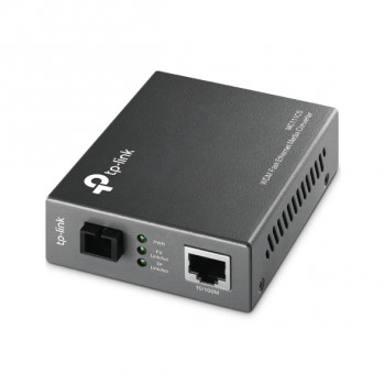 TP-LINK MC111CS Fast Ethernet ühemoodiline WDM kahesuunaline meediakonverter, 100 Mbps, SC, 20 km, must