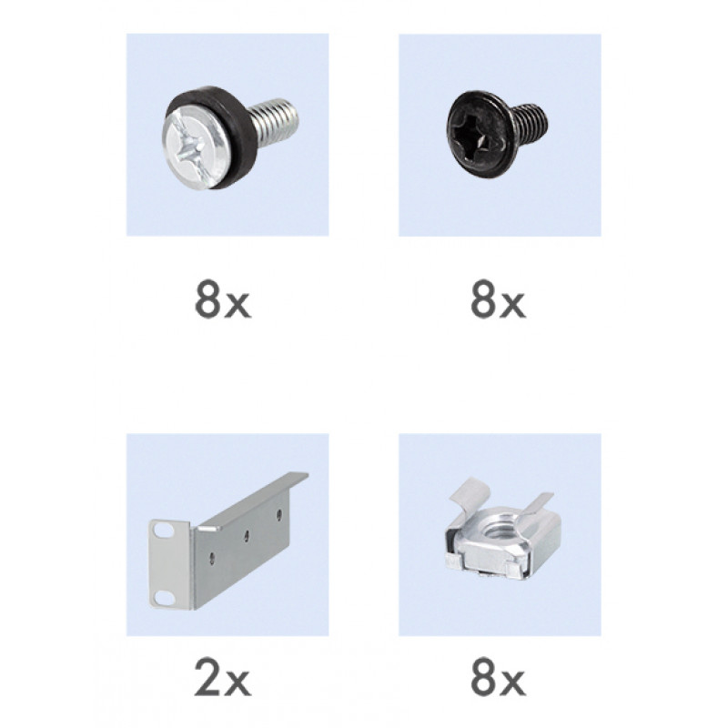 LogiLink 19-tolline rack-riiul 1U reguleeritava sügavusega 570 mm perforeeritud must 800 mm sügavustele kappidele SF0800B