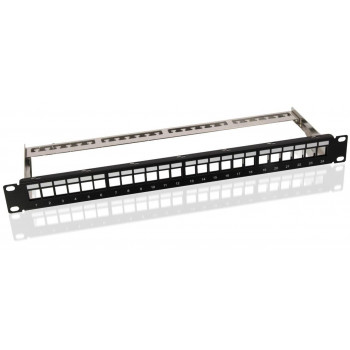 Microconnect PP-027 24-porti Cat6 UTP patch-paneel, 1U rackmount, must