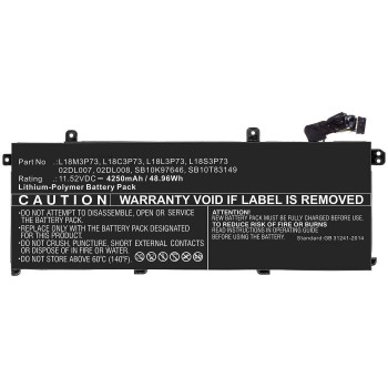 CoreParts MBXLE-BA0257 liitiumioonakuga sülearvuti aku Lenovo ThinkPad T440/T450/T460/X240/X250/X260 jaoks (11.1V, 2200mAh, 24Wh, 3-element, must)